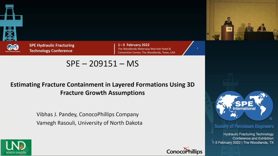 Estimating Fracture Containment in Layered Formations Using 3D Fracture Growth Assumptions 