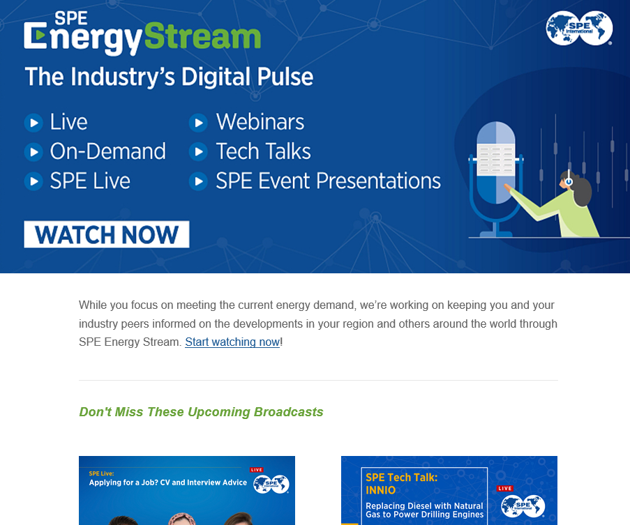 SPE Energy Stream Newsletter